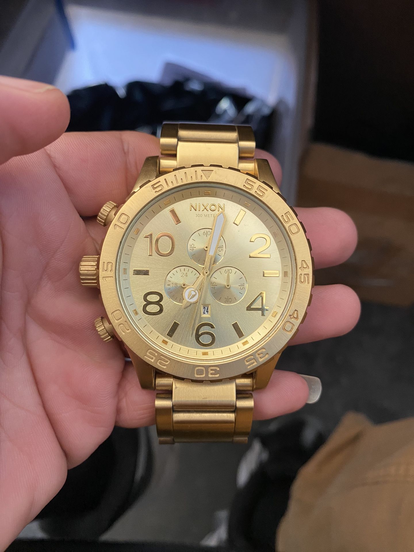 NIXON51-30 ゴールド Nixon 腕時計 クロノグラフ 金 ゴールド THE51-30