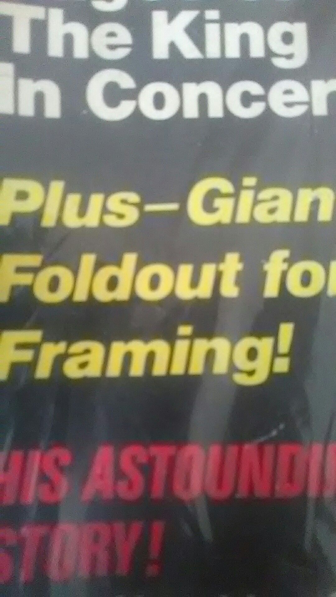 Elvis magazine with poster