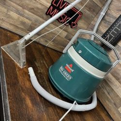 Bissell Big Green Clean Machine 1671 Canister Shampooer Vacuum No Hose & Nozzle