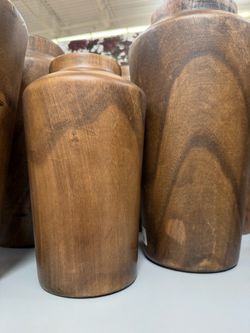 Wood vase 10in 14 in