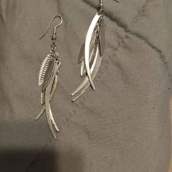 Feather And Spike Earrings 
