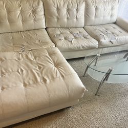 L-shape Sofa and Coffee/Tea Table for $99