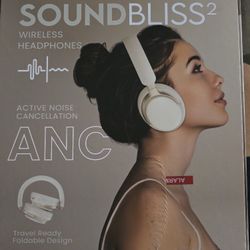 Sound BLISS 2 Wireless Headphones ANC $45