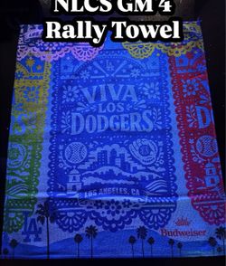 NLC GAME 4 Dodgers towel