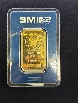 1 oz .9999 FINE GOLD BAR