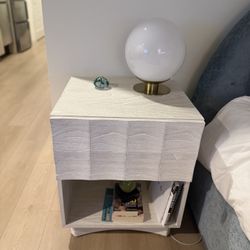 West Elm Luisa Carved Open Nightstand 