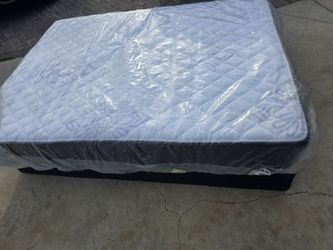 Queen Matress And Low Profile Box Spring
