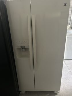 Kenmore Bisque Side By Side Fridge 