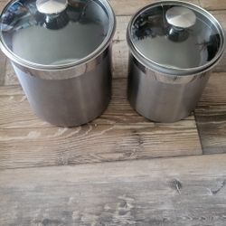 Two Stainless Steel Containers $45.00