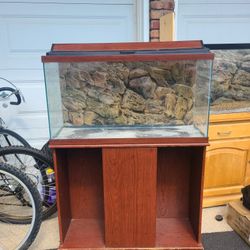 32 Gallon Aquarium w/ Hood and Stand