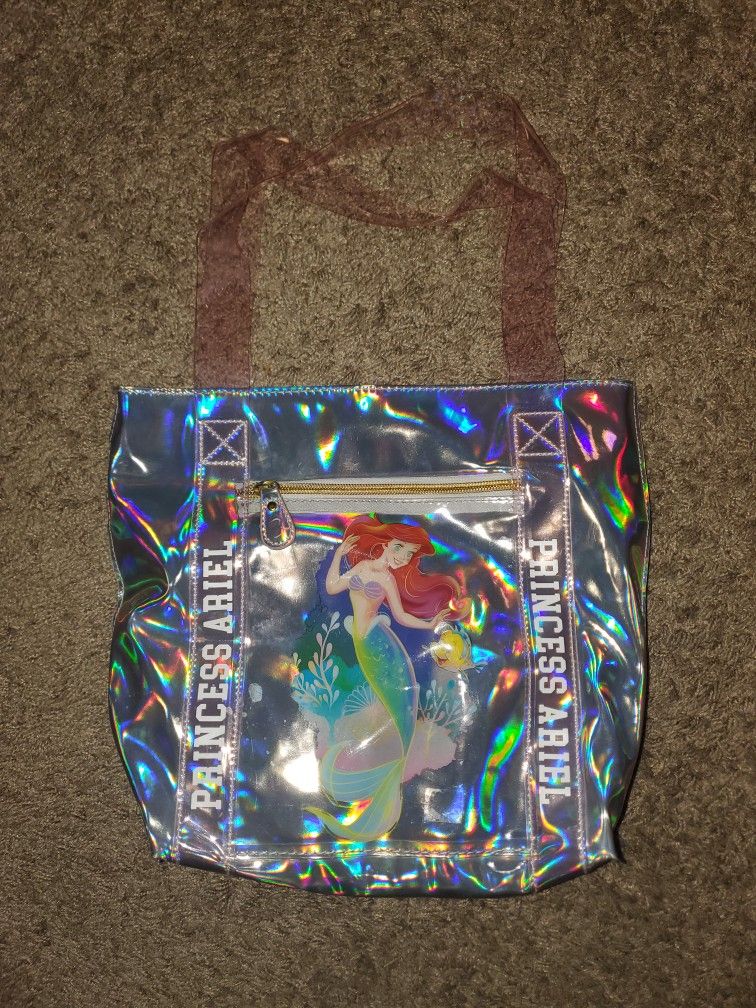 Disney's Princess Ariel Holographic Magnetic Closure Tote Bag