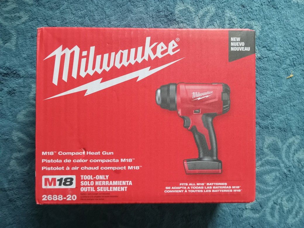 Milwaukee
M18 18V Lithium-Ion Cordless Compact Heat Gun (Tool-Only)