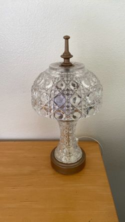 Crystals glass lamp