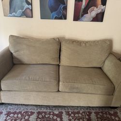 Pottery Barn Twill Gold Couch