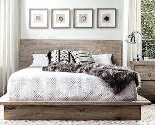 Queen platform bed