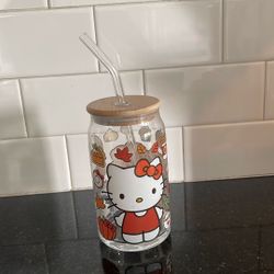 Hello Kitty Fall Glass