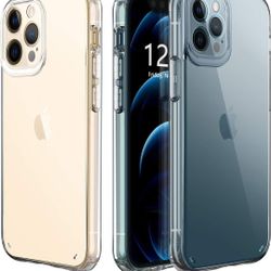 CoolBELL Clear Phone Case for iPhone 12 Pro Max 6.7 inches Transparent TPU Shockproof Phone Covers for Women Men Boy Girls (Clear)