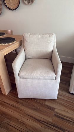 2 Linen chairs