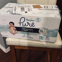 Pampers, Pure Size One 82 Ct 