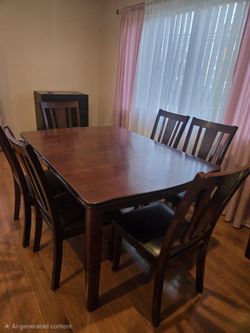 Dining Table Set with 6 Chairs