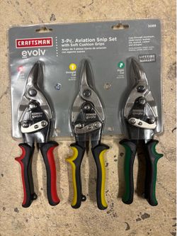 Craftsman evolv 3-piece aviation snip set