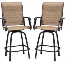 Pair of Patio Barstools - MY877 (We Have 7 Sets Available  - Price is Per Set)