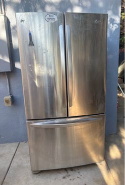 Grey Samsung LG fridge