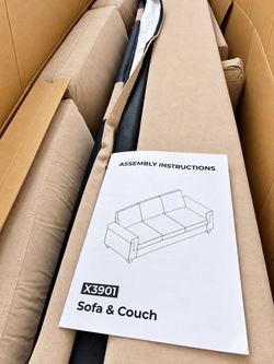 Sofa & Couch – Beige, New in Box