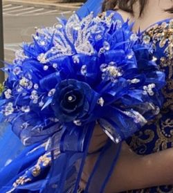 Royal Blue Quince/other Bouquet