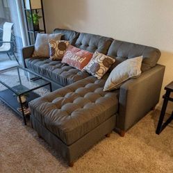 New Gray Sectional Couch! Includes Free Delivery 🚚! Free Assembly!