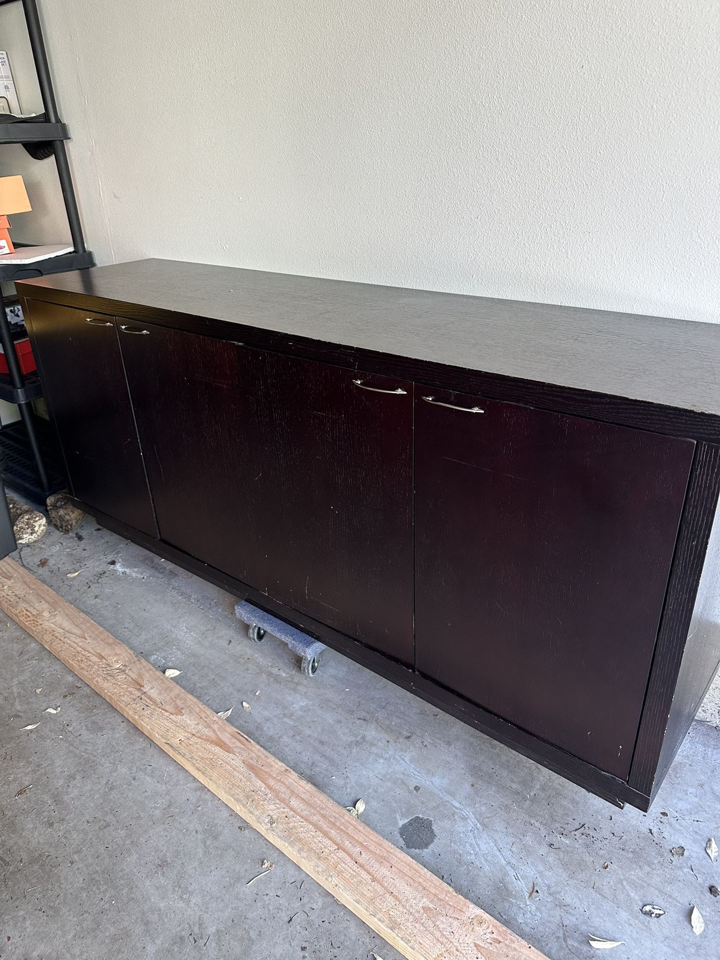 FREE Oak TV Stand (credenza) -Espresso Color 