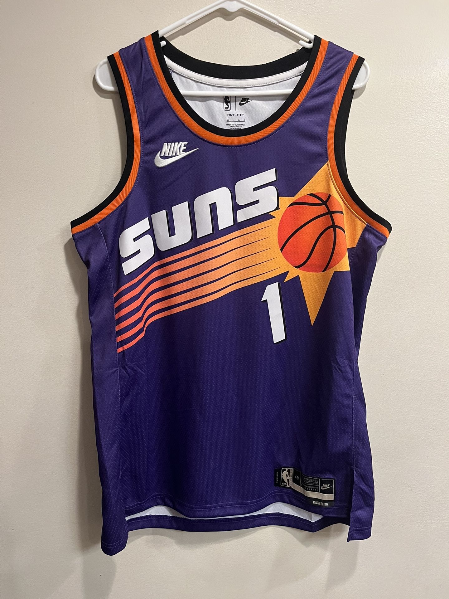 NIKE DEVIN BOOKER SUNS JERSEY 2022-23 CLASSIC EDITION DO9452-506 Mens Size L 