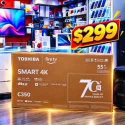 Toshiba Smart TV 4K 55 inch brand new sealed - weekend Special Cash Deal $299