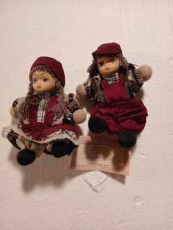 Vintage Boy and Girl Doll Pair