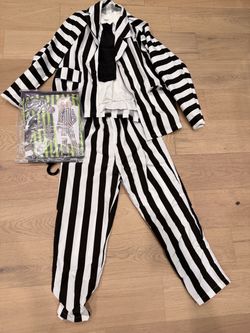 Official Beetlejuice Deluxe Costume – Men’s XL 44–46
