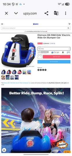 Kid toy electric ride on bumper car