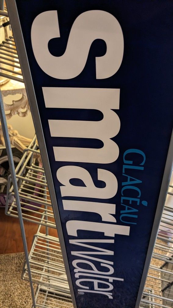 Smart water Store Display Holds 48 1 Liter Or 750 ML Bottles Or Cans, Great For Extra Storage, Organizing Or To Put In A Fun Place!!!