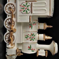 Lenox For the Holidays Holiday Junction Collectable Engine Candle Holder 1999