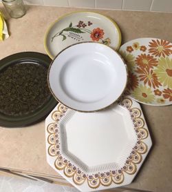 2 Assorted Plates On Top Right