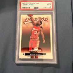 LeBron James Rookie Card PSA9 2003 Upper Deck MVP