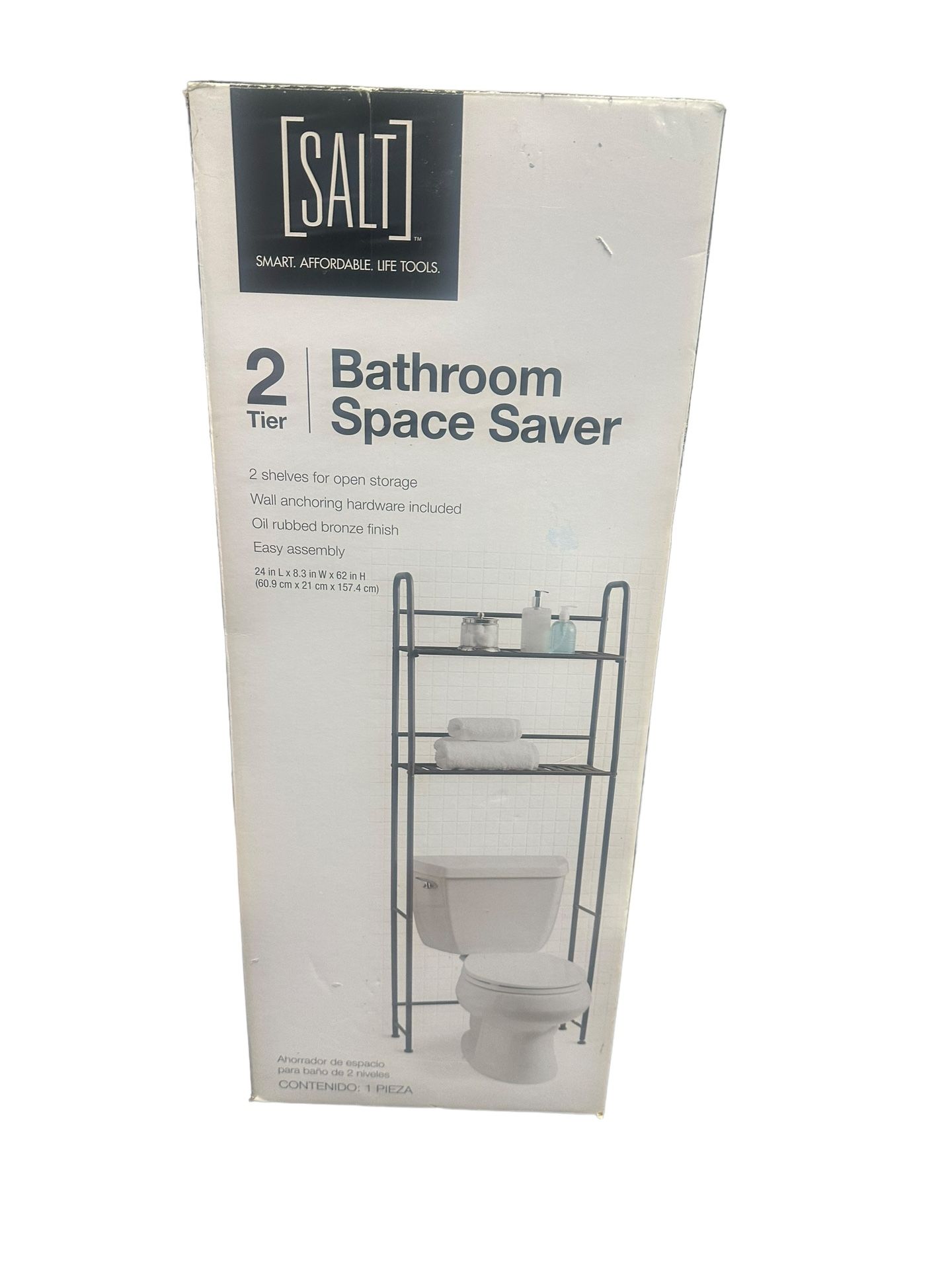 SALT™ 2-Shelf Over-the-Toilet Space Saver in Oil Rubbed Bronze Finish