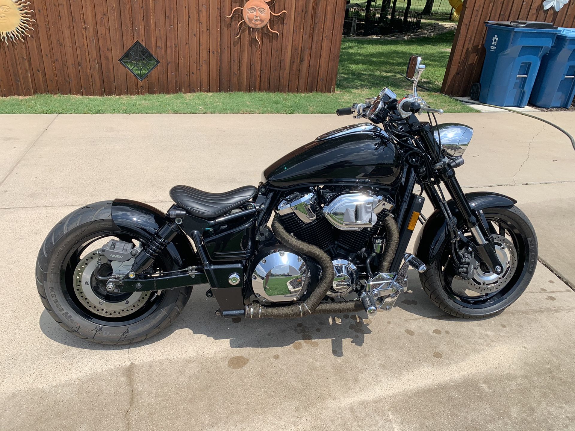 Honda VTX1800 Chrome Heavy Duty Short Bobber Shocks 11.5&quot