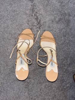 Jimmy Choo Beige Strappy Sandal Heel