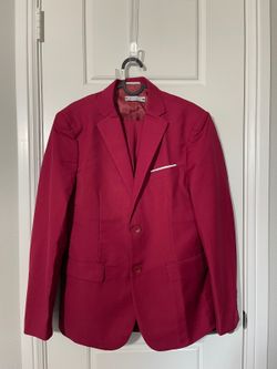 Wehilion Suit for Men Size XS Burgundy Red M292 3 Pieces