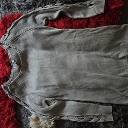 Womens Sweater Sz Lg Grey