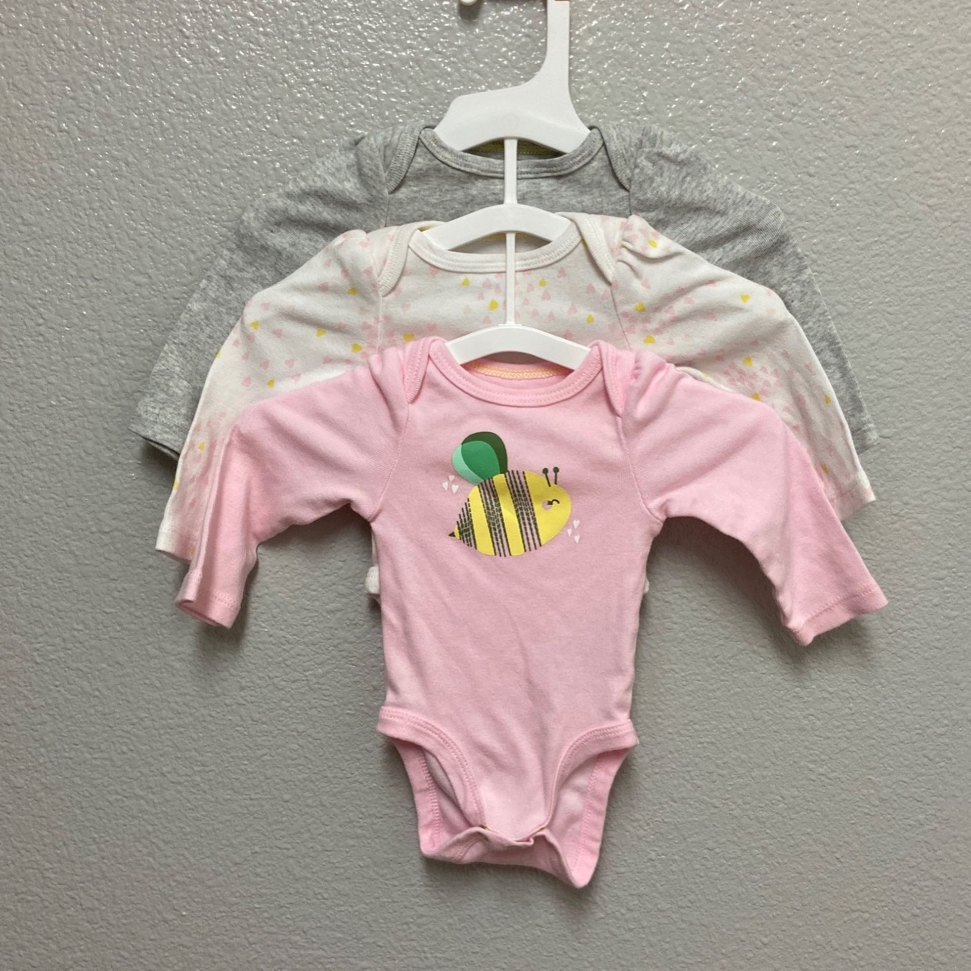 New Born Onesies with sleeves 3 Set