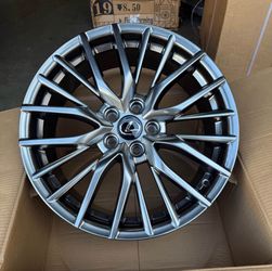 Brand New F Sport Style 19x8 Hyper Black Wheels 5x114.3 ET38 Fits Lexus IS RX ES NX