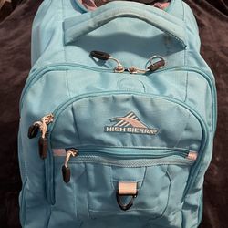 High Sierra Rolling Backpack - Teal