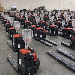 Electric Pallet Jack 3300 lb – Lithium Battery, Heavy Duty Forklift Pallet Truck (Brand New）
