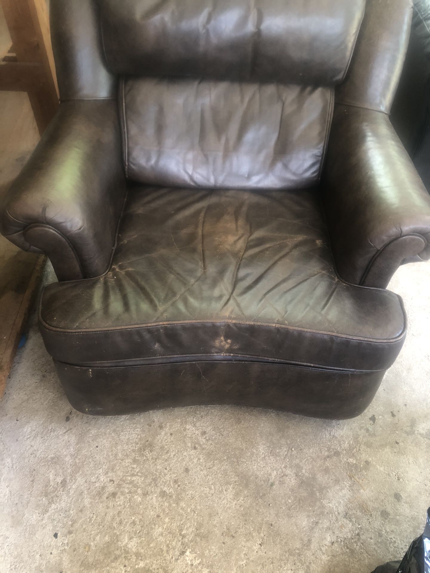 Vintage Brown Leather Chair